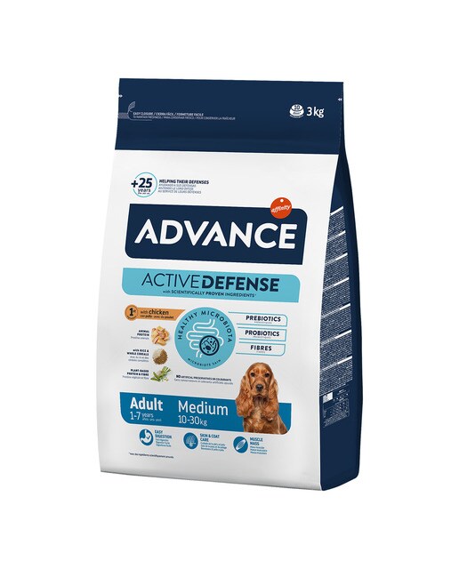 Advance - Pienso para perros adultos Advance Medium pollo y arroz.