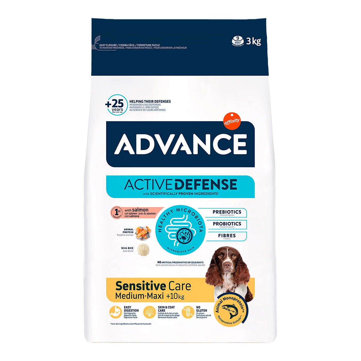 Pienso para perros medianos y grandes Advance Sensitive salmón y arroz 3