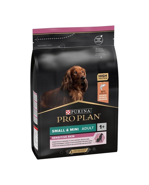 Purina Pro Plan - Pienso para perros adultos Pro Plan Small & Mini Sensitive Skin salmón