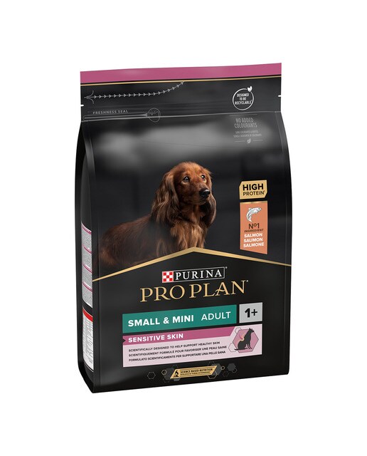 Purina Pro Plan - Pienso para perros adultos Pro Plan Small & Mini Sensitive Skin salmón
