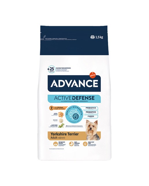 Imagen 3 de Pienso para perros adultos Yorkshire Terrier Advance pollo y arroz 1,5 kg