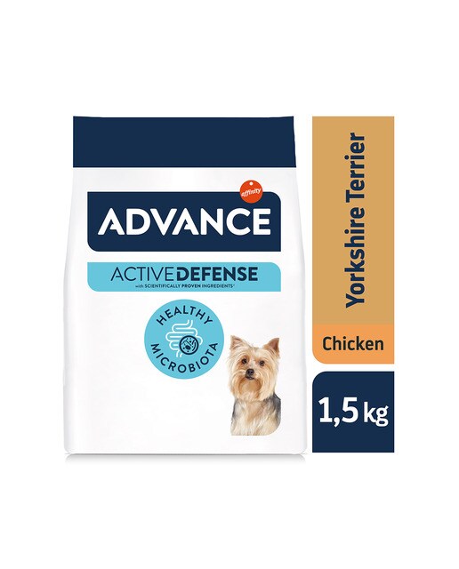 Imagen 5 de Pienso para perros adultos Yorkshire Terrier Advance pollo y arroz 1,5 kg