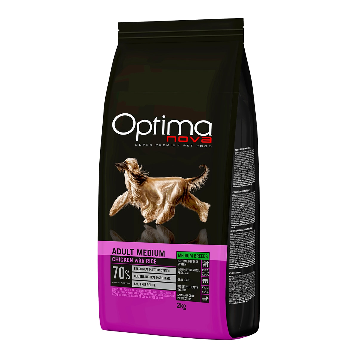 Imagen 1 de Pienso para perros adultos medianos Optima Nova pollo y arroz