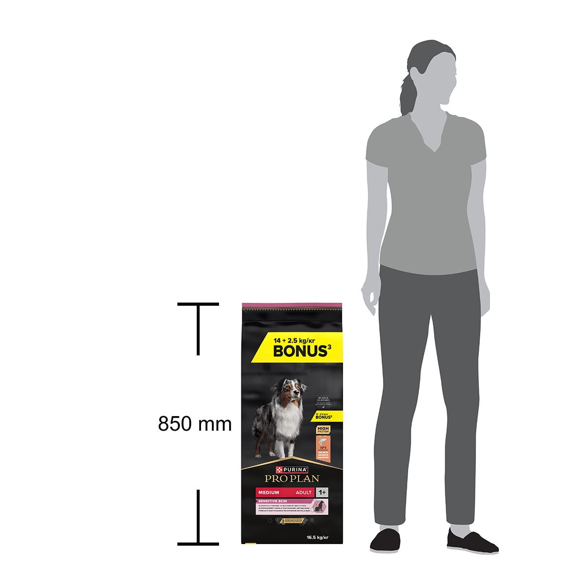 Pienso para perros adultos medianos Purina Pro Plan Sensitive Skin salmón 10