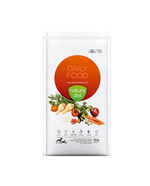 Natura Diet - Pienso para perros adultos Natura Diet Daily Food pollo y arroz