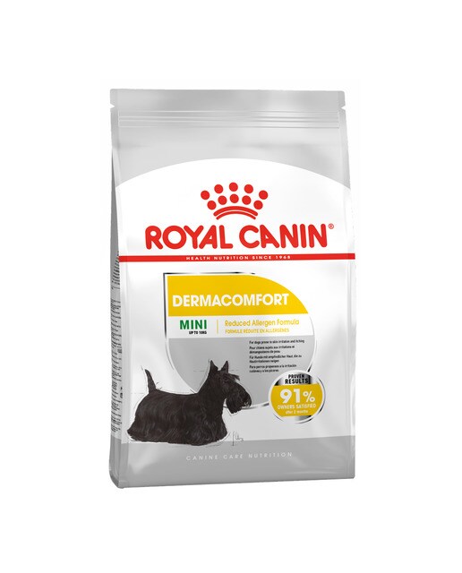 Royal Canin - Pienso para perros adultos pequeños Royal Canin Mini Dermacomfort 3 kg