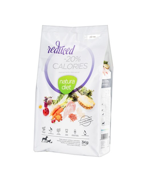 Natura Diet - Pienso para perros adultos Natura Diet Reduced Calories pavo