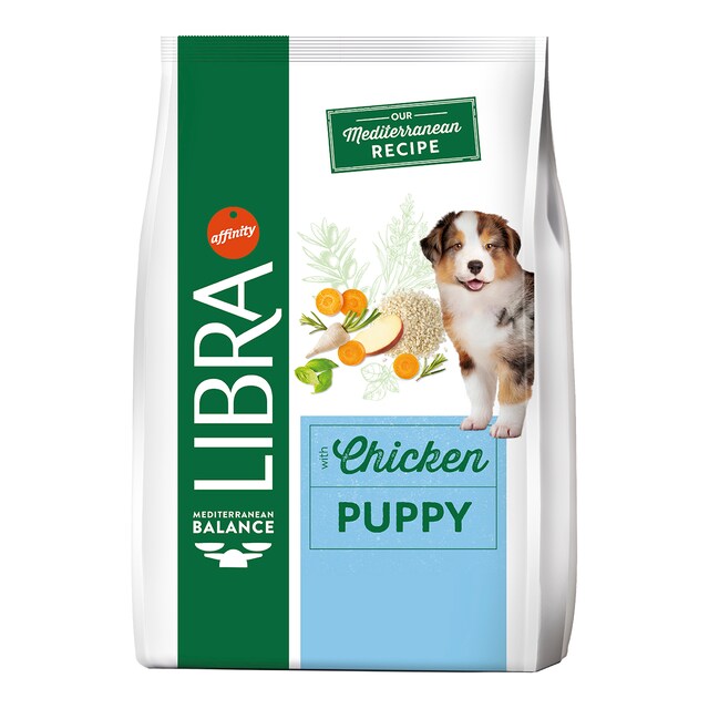 Pienso para perros cachorros Libra pollo y arroz