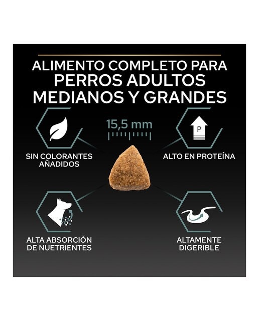 Pienso para perros adultos medianos y grandes Purina Pro Plan Sensitive Digestion grain free pavo 12 kg 6