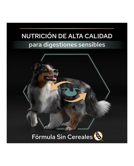 Pienso para perros adultos medianos y grandes Purina Pro Plan Sensitive Digestion grain free pavo 12 kg 7