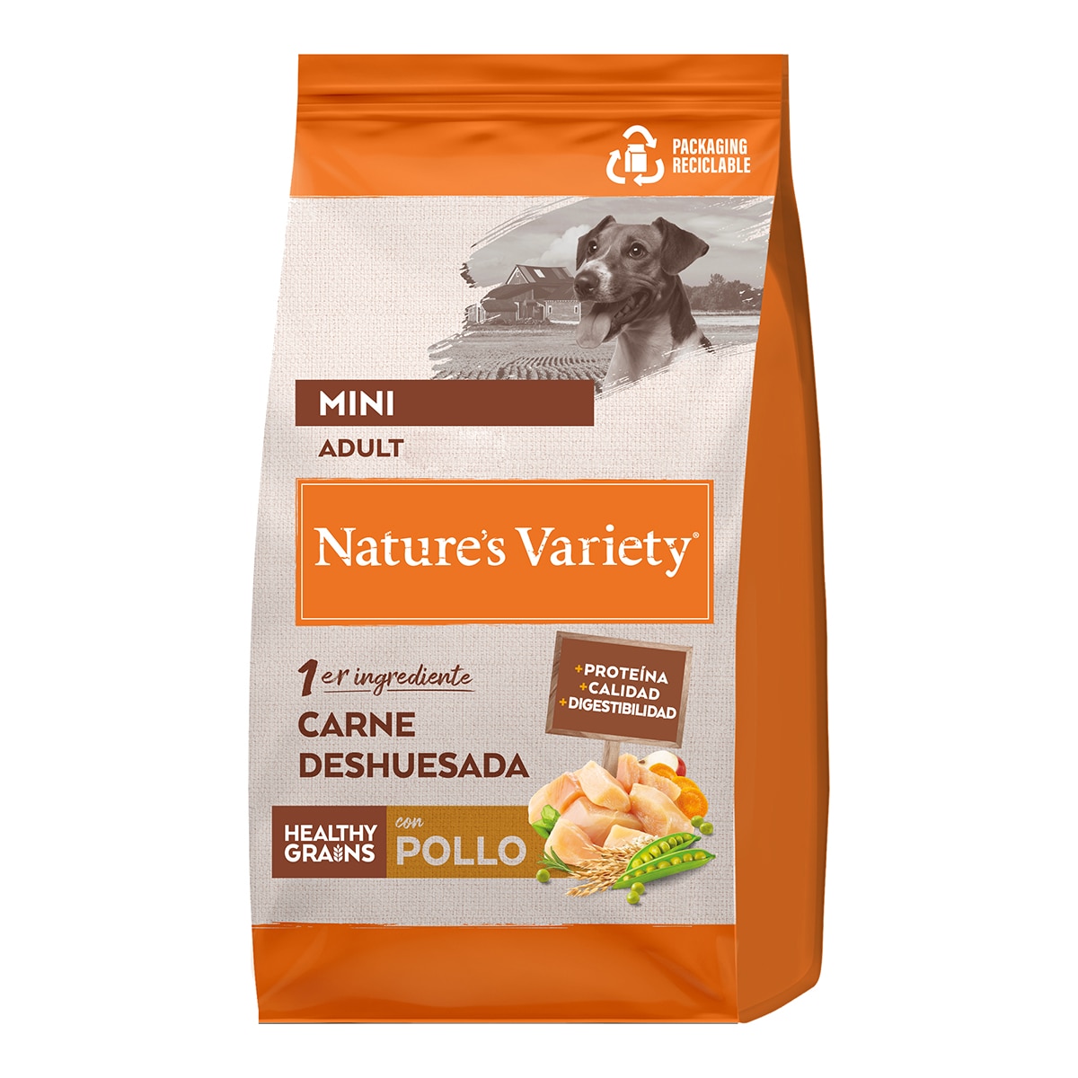 Pienso para perros adultos minis Nature's Variety Healthy Grains pollo 1