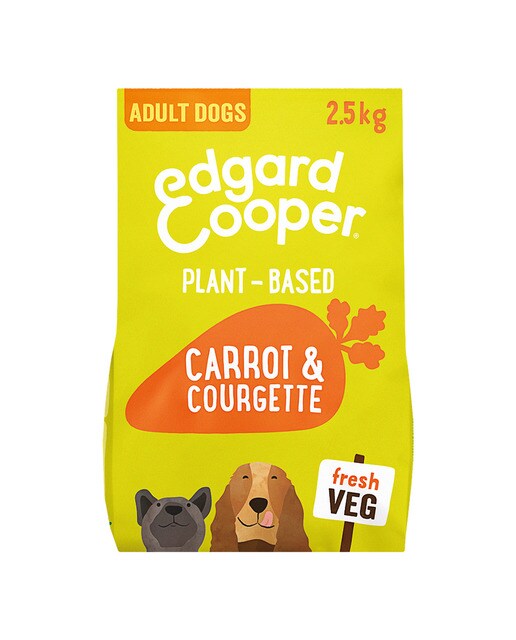 Edgard & Cooper - Pienso para perros adultos Edgard & Cooper Plant Based zanahoria y calabacín 2,5 kg