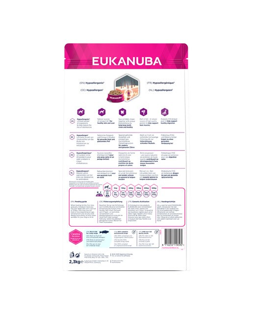 Pienso para perros adultos Eukanuba Daily Care piel sensible 2,3 kg 2