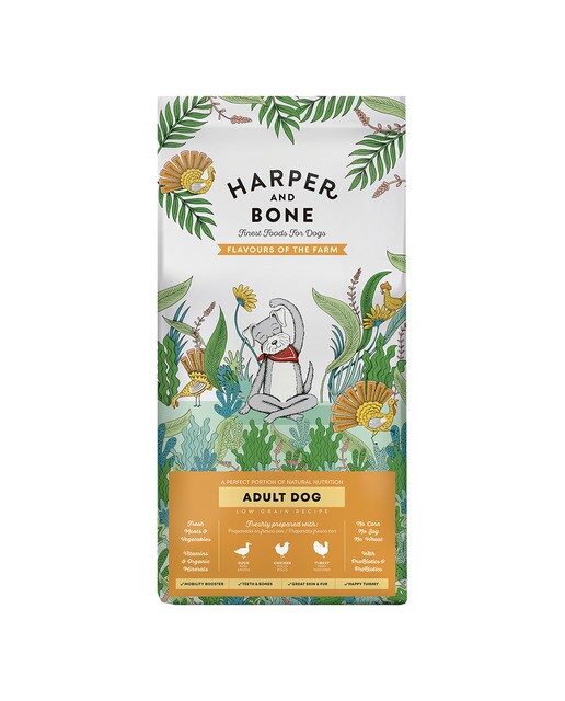 Harper and Bone - Pienso para perros adultos medianos, grandes y gigantes Harper and Bone pato, pollo y pavo…