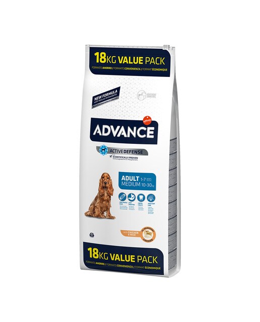 Advance - Pienso para perros adultos Advance Medium pollo y arroz