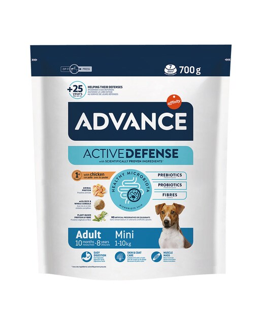 Pienso para perros adultos minis Advance pollo y arroz 3