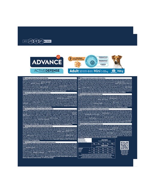 Pienso para perros adultos minis Advance pollo y arroz 4