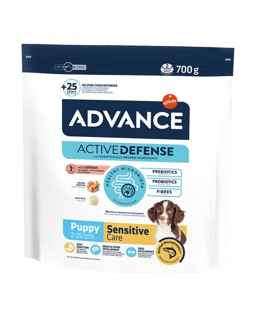 Advance - Pienso para perros cachorros Advance Sensitive salmón y arroz