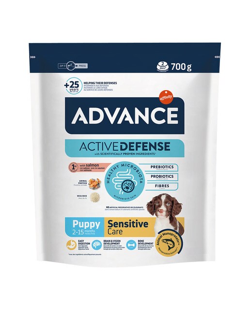 Pienso para perros cachorros Advance Sensitive salmón y arroz 3