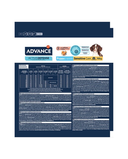 Pienso para perros cachorros Advance Sensitive salmón y arroz 4