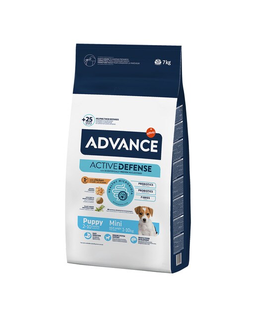 Advance - Pienso para perros cachorros mini Advance pollo y arroz