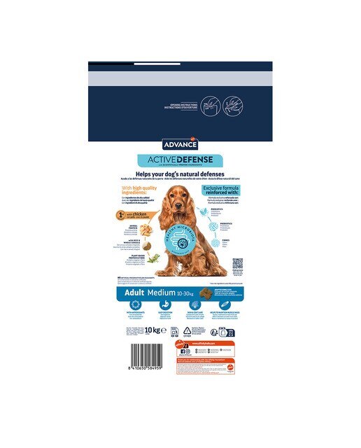 Pienso para perros adultos Advance Medium pollo y arroz 4