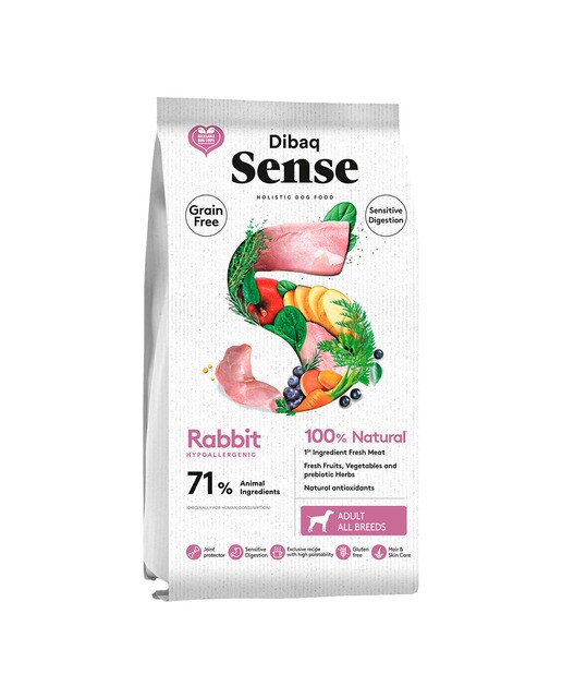 Dibaq Sense - Pienso para perros adultos Dibaq Sense conejo