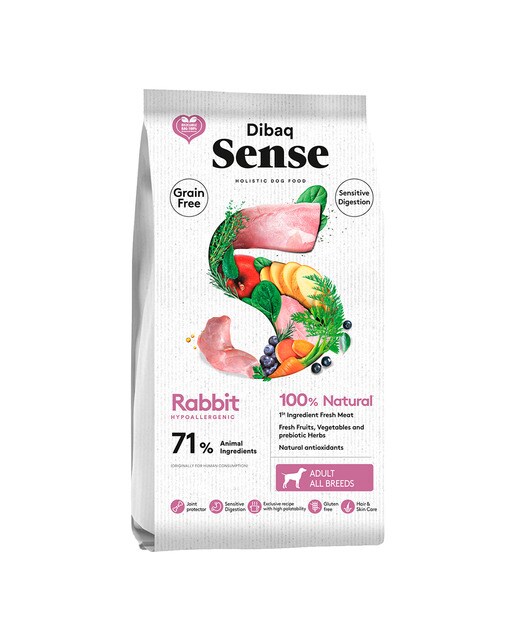 Dibaq Sense - Pienso para perros adultos Dibaq Sense conejo