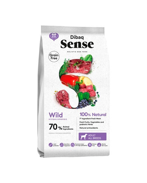 Pienso para perros adultos medianos y grandes Dibaq Sense Wild ciervo y jabalí 2 kg