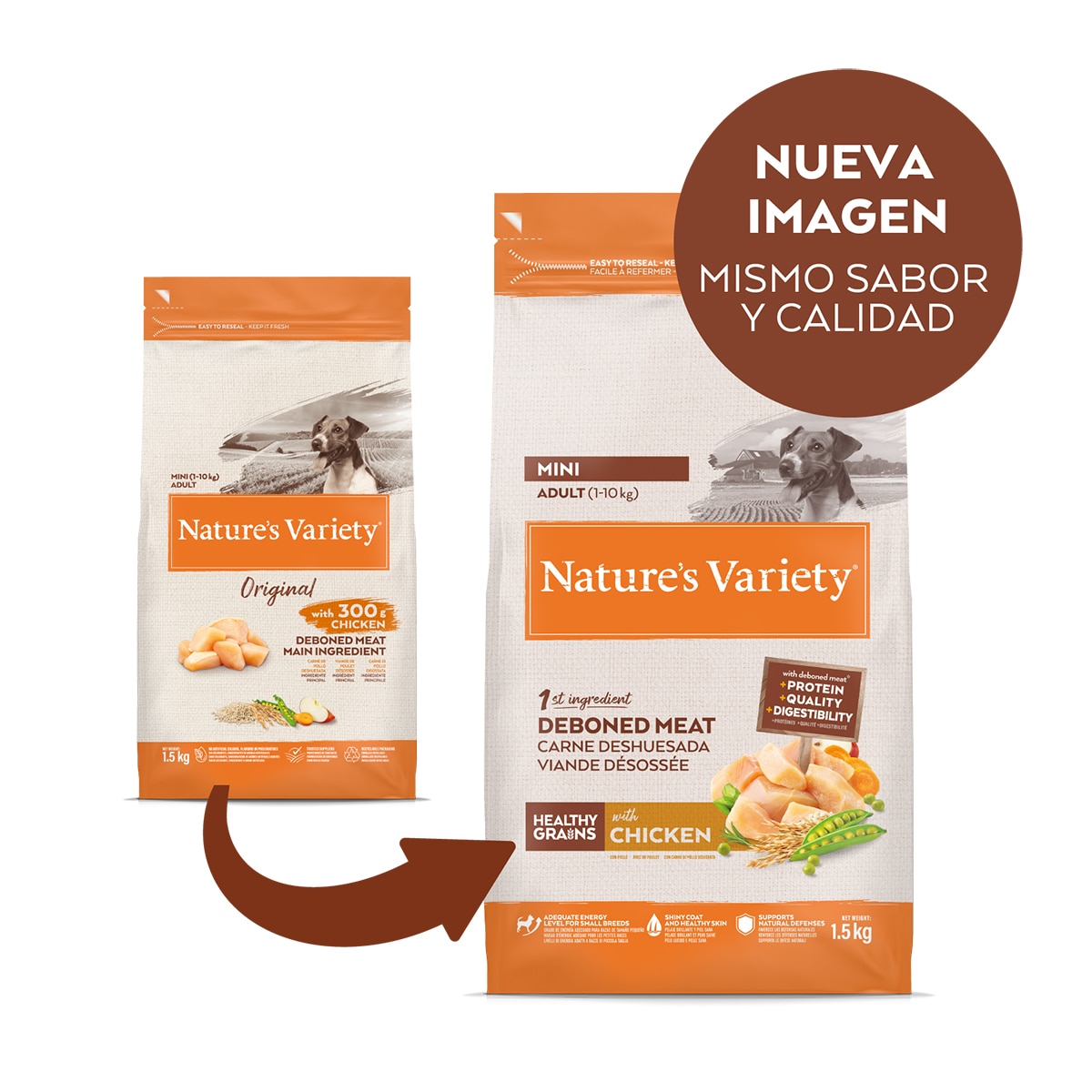 Pienso para perros adultos minis Nature's Variety Healthy Grains pollo 3 kg 2