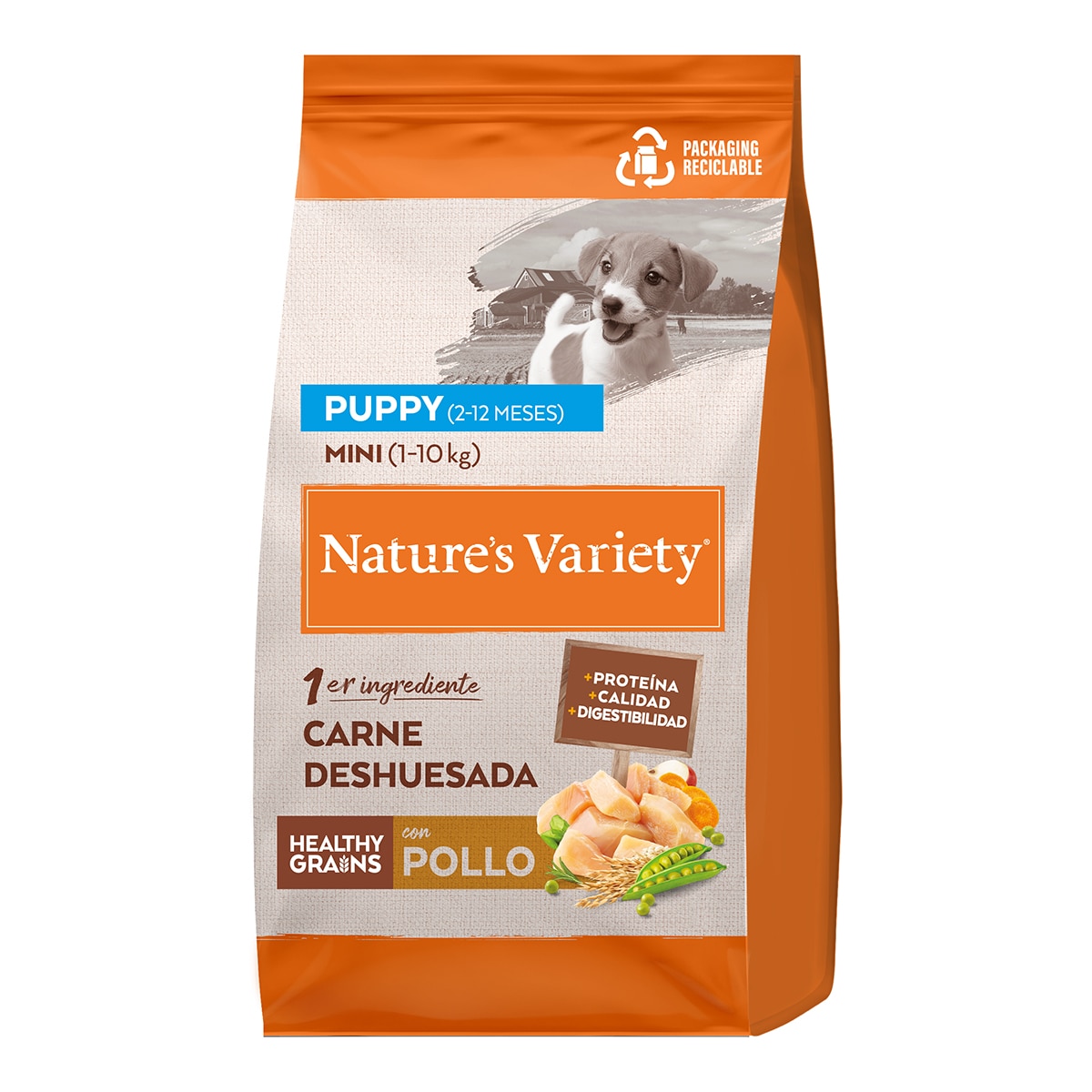 Nature's Variety - Pienso para perros cachorros minis Healthy Grains Nature's Variety pollo y guisantes