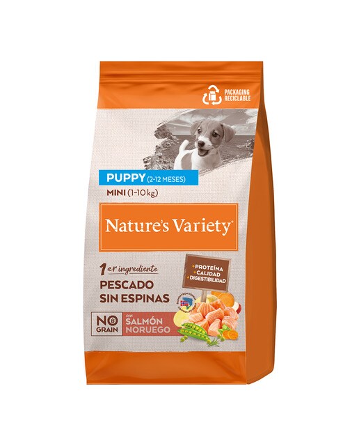 Nature's Variety - Pienso para perros cachorros minis Nature's Variety No Grain salmón