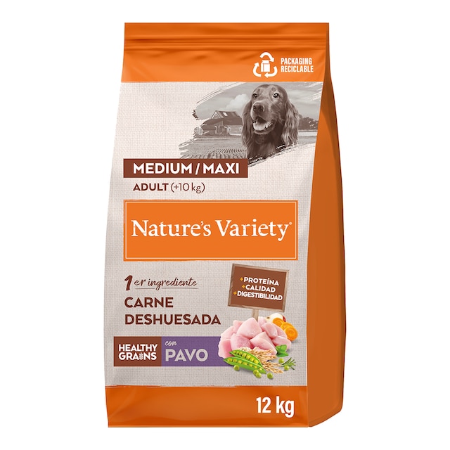 Imagen 0 de Pienso para perros adultos medianos y grandes Nature's Variety Healthy Grains pavo