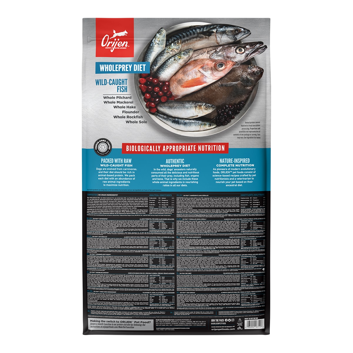 Pienso para perros Six Fish Orijen 11,4 kg 2