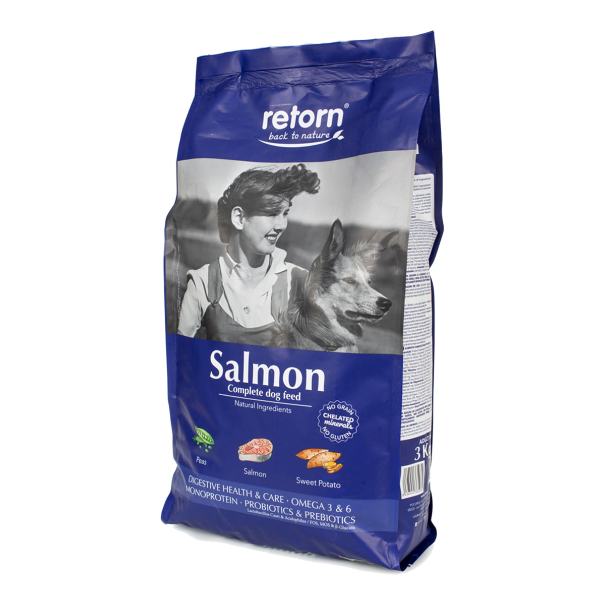 Pienso para perros Adultos Mediana, grande y gigante Grain Free Retorn salmón 20 kg 2