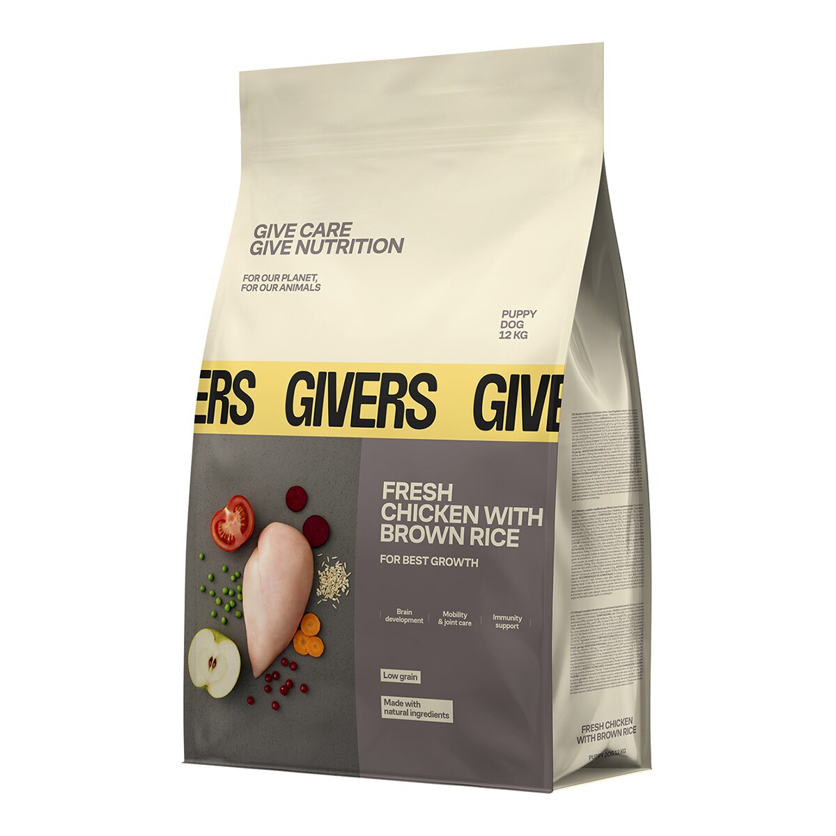 Pienso para perros adultos mini Givers salmón fresco y pescado blanco 1