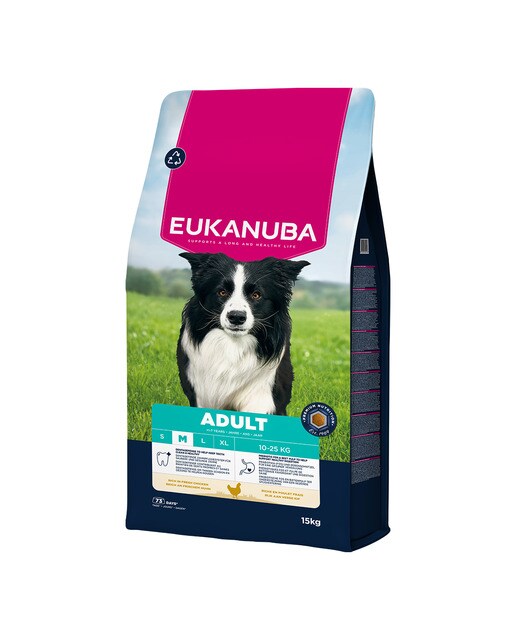 Imagen 0 de Pienso para perros adultos medianos Eukanuba pollo fresco 15 kg