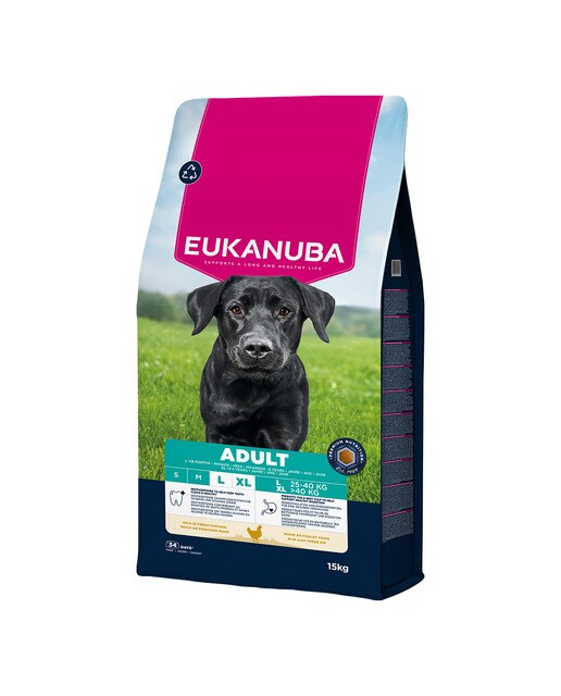 Imagen 0 de Pienso para perros adultos grandes Eukanuba pollo fresco 15 kg