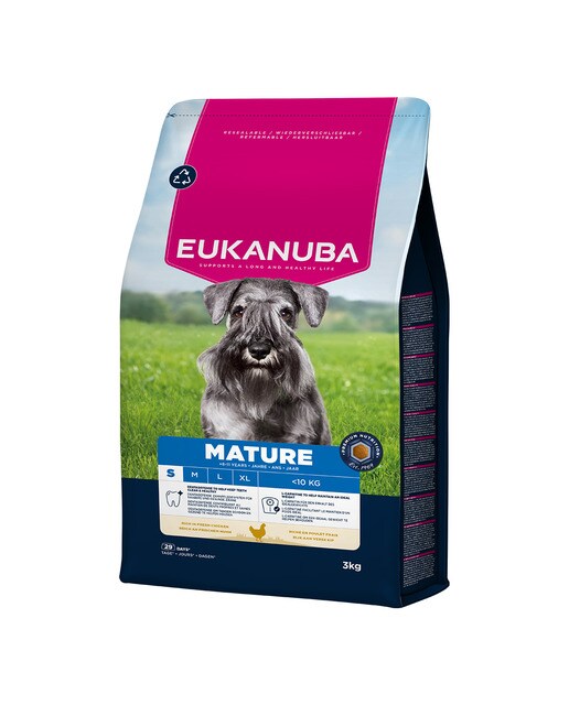 Eukanuba - Pienso para perros sénior pequeños Eukanuba pollo y pavo 3 kg