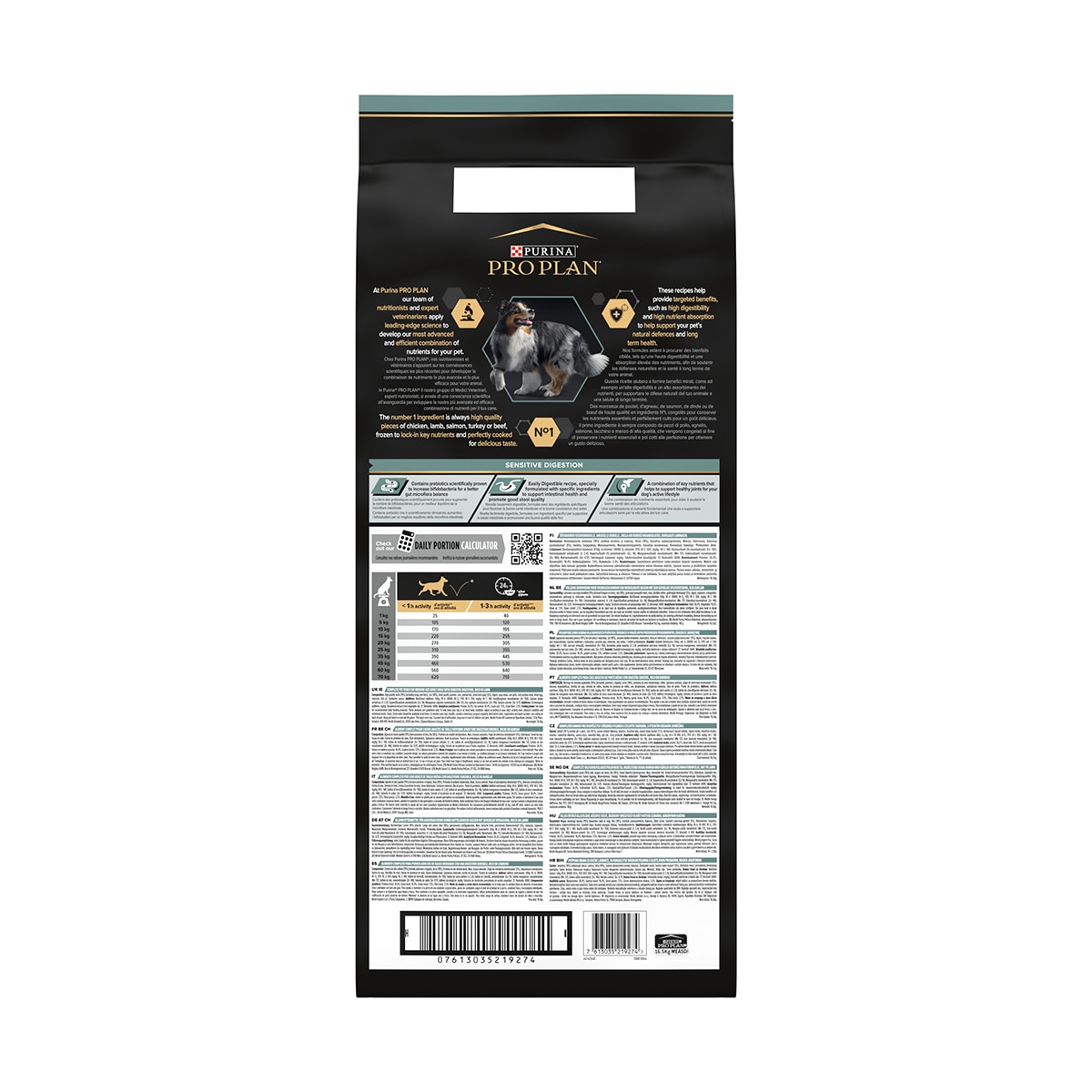 Pienso para perros adultos medianos digestión sensible Pro Plan cordero 14 + 2,5 kg 3