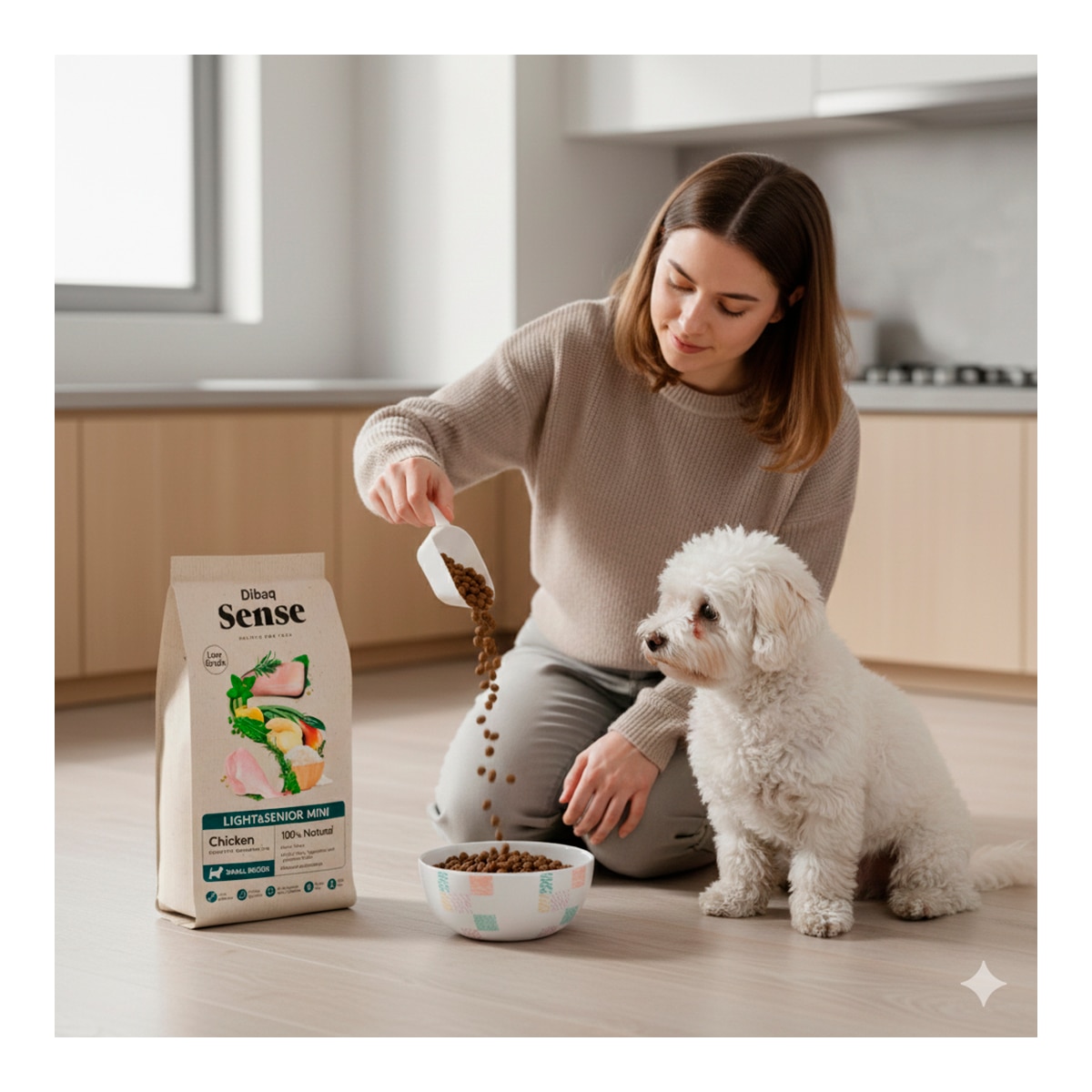 Pienso para perros sénior mini light Dibaq Sense pollo 2 kg 4