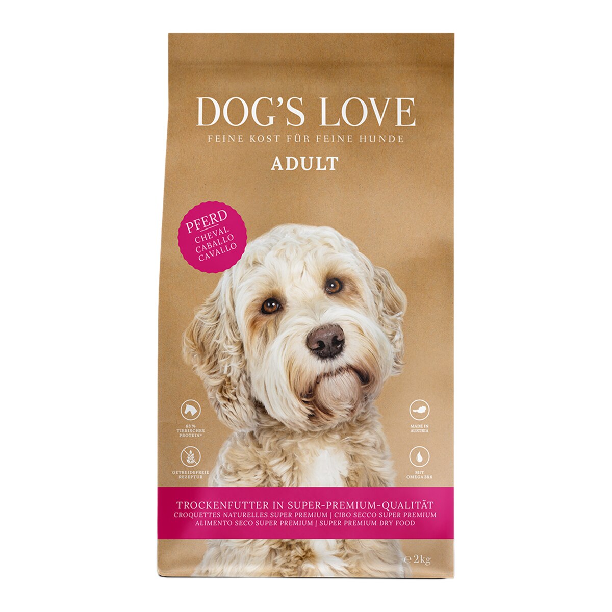 Dog's Love - Pienso para perros adultos Dog's Love caballo