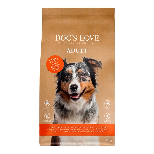 Pienso para perros adultos Dog's Love vacuno