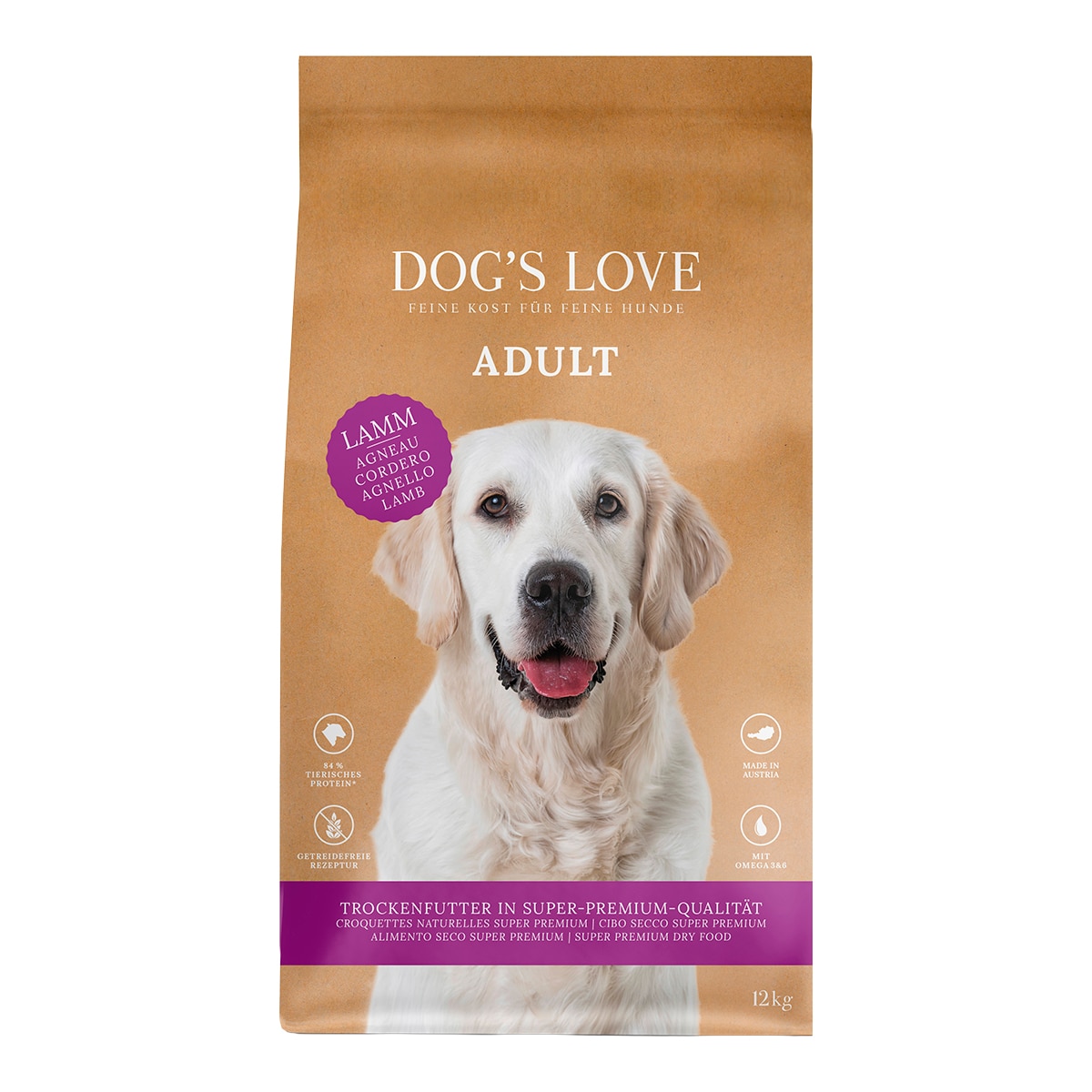 Dog's Love - Pienso para perros adultos Dog's Love cordero