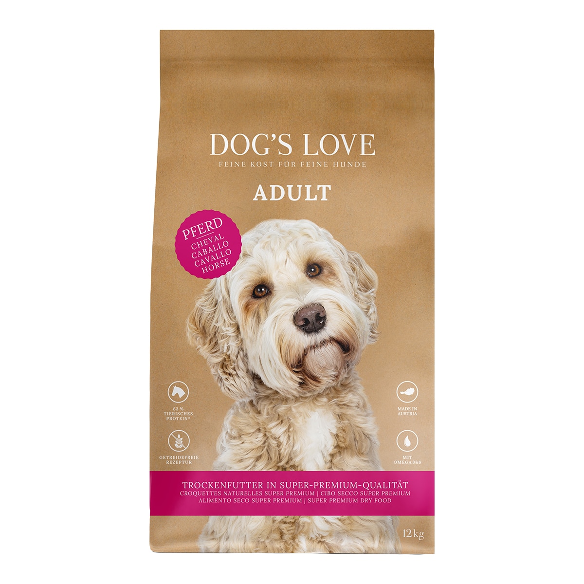 Dog's Love - Pienso para perros adultos Dog's Love caballo