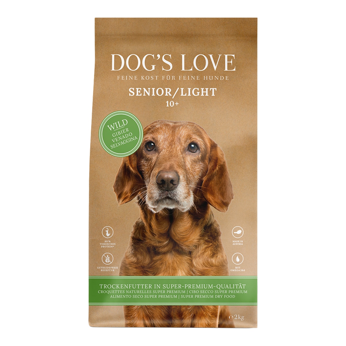 Dog's Love - Pienso para perros sénior light Dog's Love venado