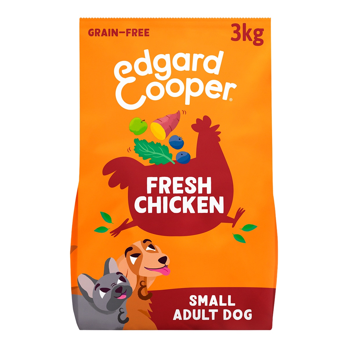 Imagen 0 de Pienso para perros adultos mini sin cereales Edgard&cooper pollo 3 kg