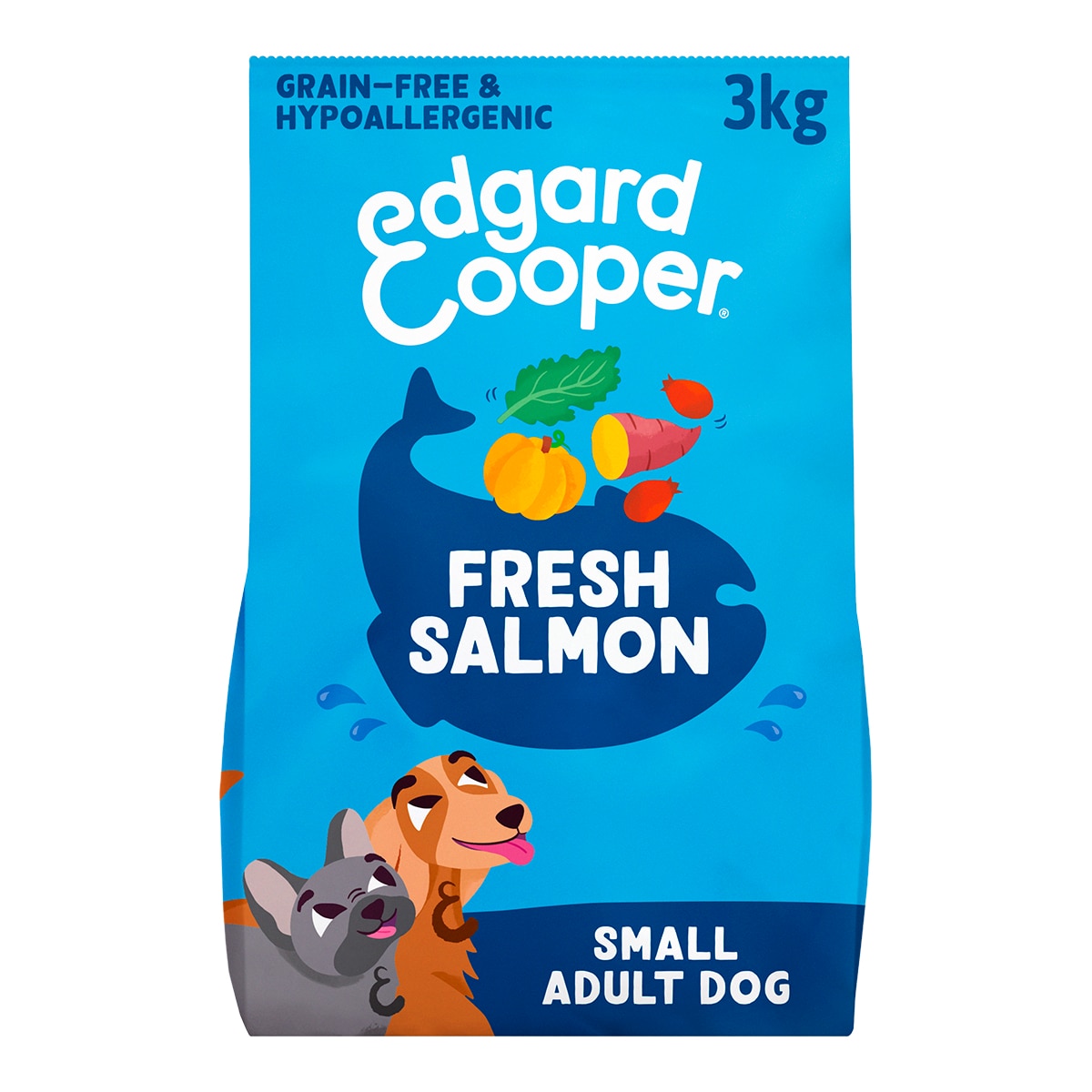 Imagen 0 de Pienso para perros adultos mini sin cereales Edgard & Cooper salmón 3 kg