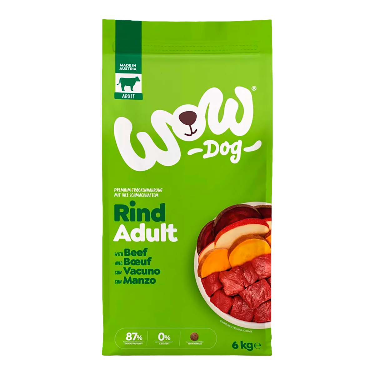 Wow - Pienso para perros adultos Wow ternera, manzana y remolacha