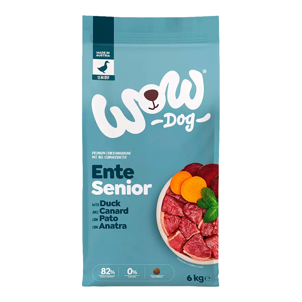 Wow - Pienso para perros sénior Wow Pato menta y remolacha